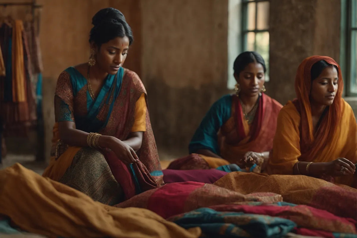 Artisans Sitting in a Work Shop