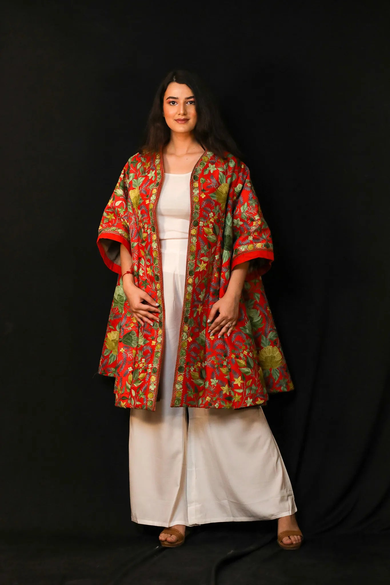 Verdant Foliage Swing Coat