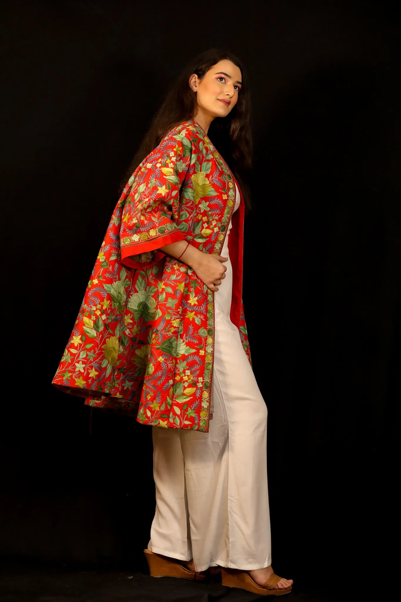 Verdant Foliage Swing Coat