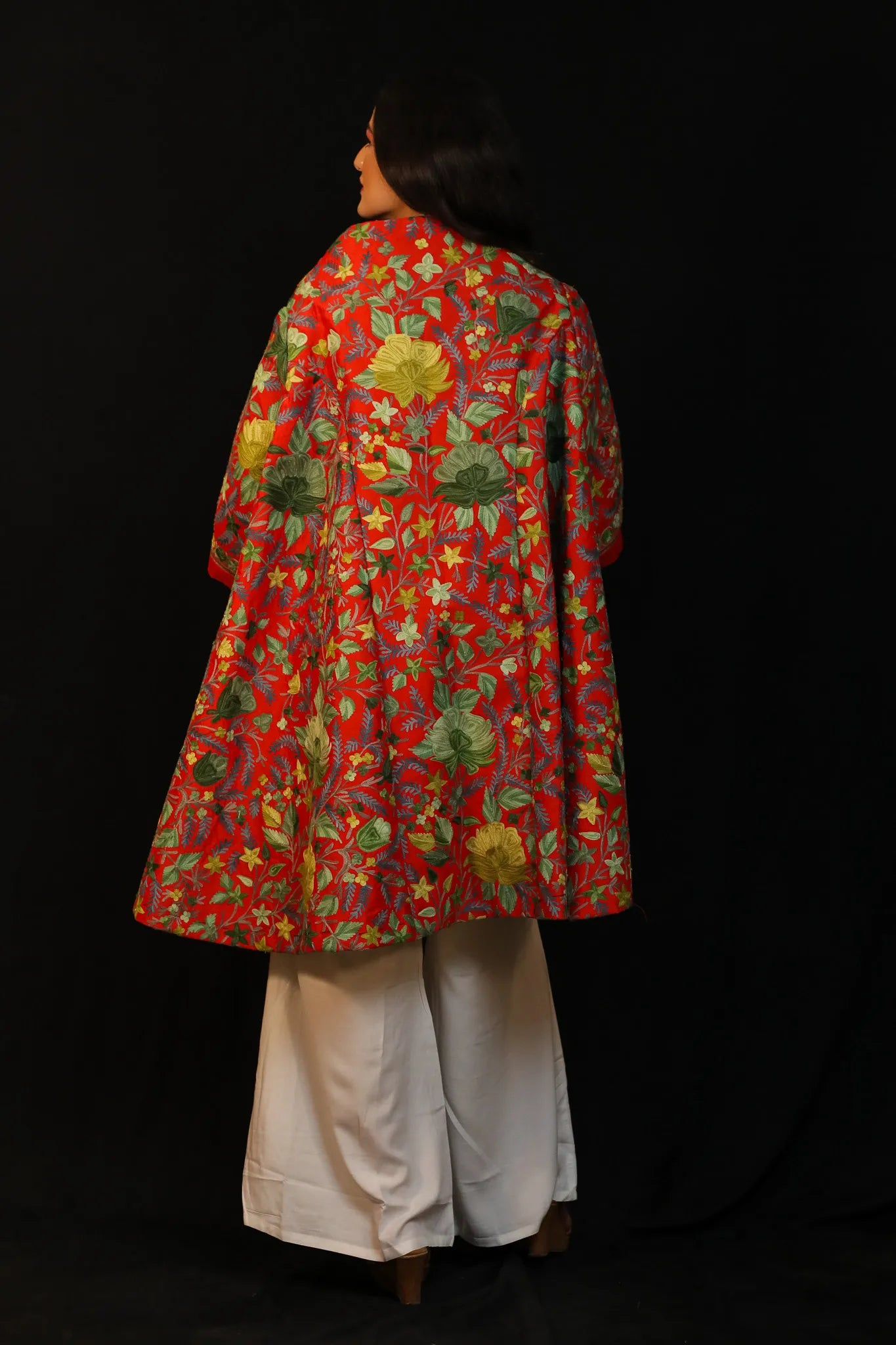 Verdant Foliage Swing Coat