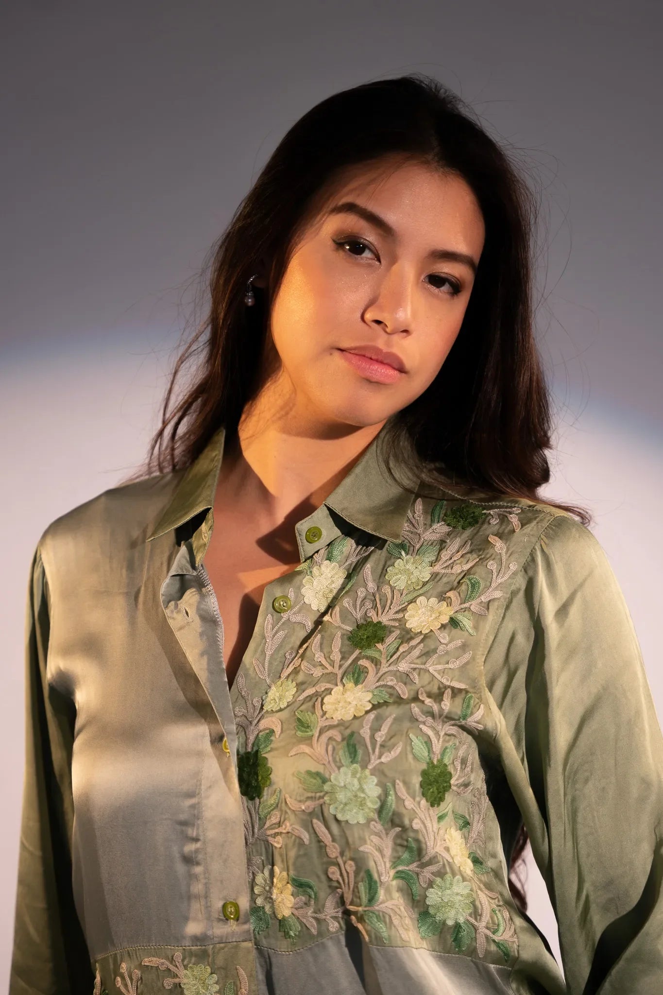 Quad Check Emb Shirt