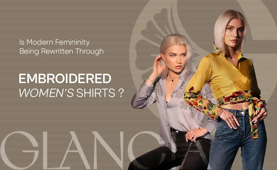 embroidered women’s shirts in Canada and USA modern fashion style