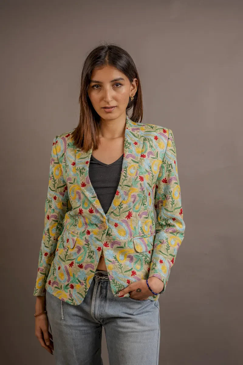 Paisley Petal Blazer